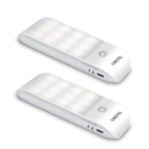 6 x Luci Armadio LED RGB La ricarica USB può essere riutilizzata Lampada Notturna Senza Fili con Telecomando e Sensore di Touch Dimmerabile Adesiva Multicolore per Vetrine Armadio Cucina 
