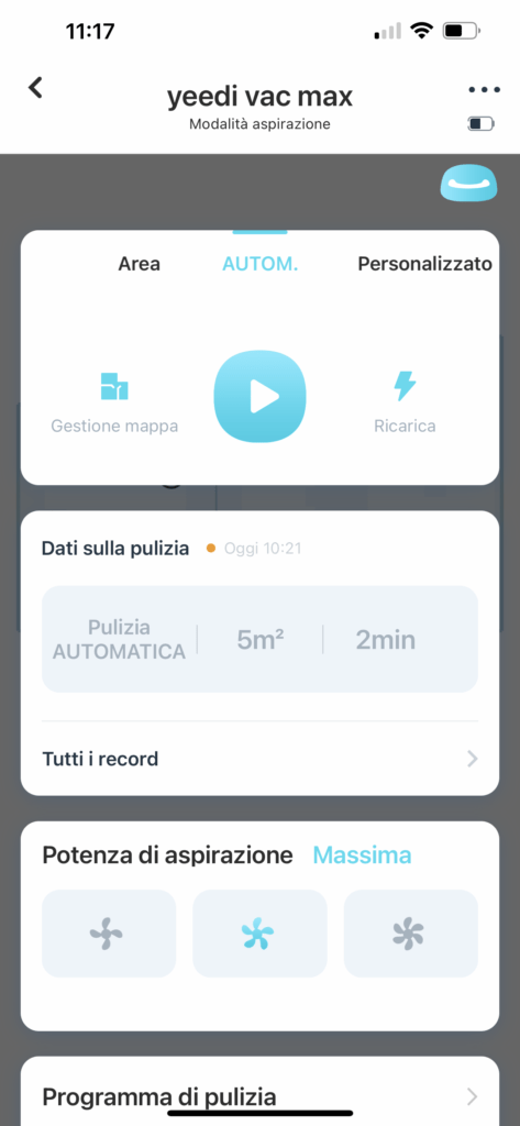 Recensione Yeedi Vac Max - app 2