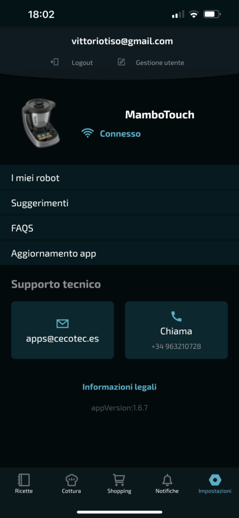 robot da cucina mambo touch cecotec - app 2