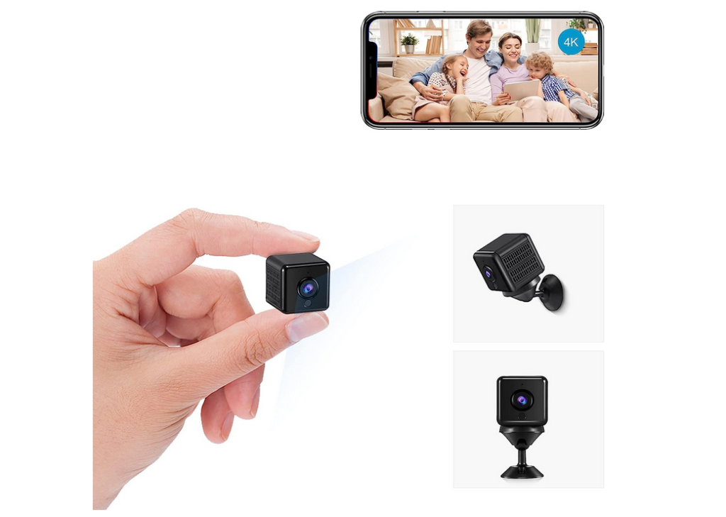 Telecamera Spia WiFi 1080P HD - Mini Videocamera Nascosta Con Visione Notturna E Rilevamento Di Movimento