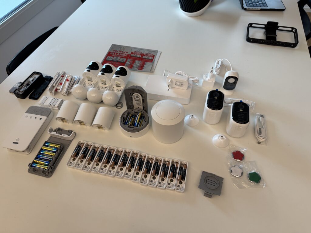 recensione e prova allarme verisure - kit di sensori completo