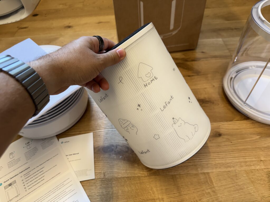 Lefant A1 Pro - filtro con primo stadio